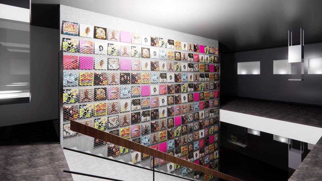 Recordstore (© JASA Studio) Stories of HipHop im Schmuckmuseum Pforzheim vom 30.3.–29.6.2025